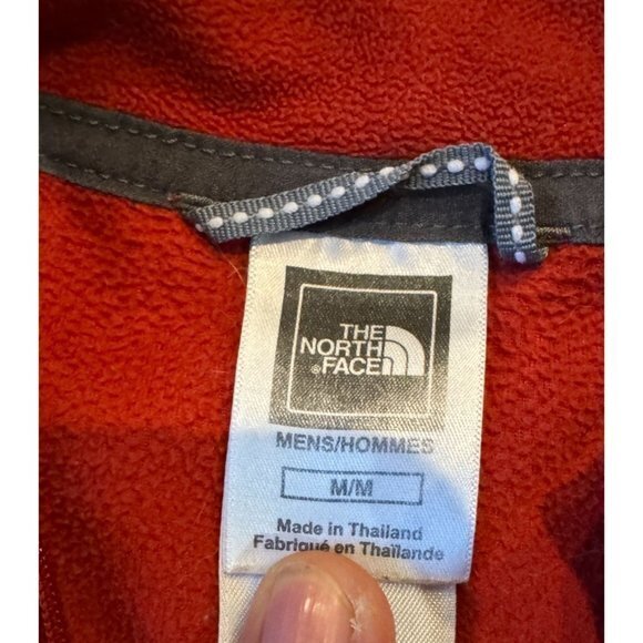 The North Face Fleece Men Medium Pull Over Sweater Quarter Zip SoftJacket Adult‎ - Picture 4 of 7